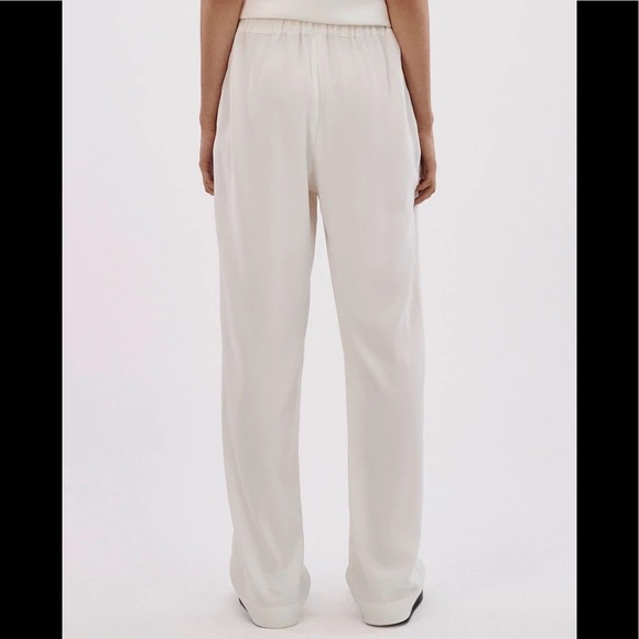co elastic waist trouser in stretch crepe